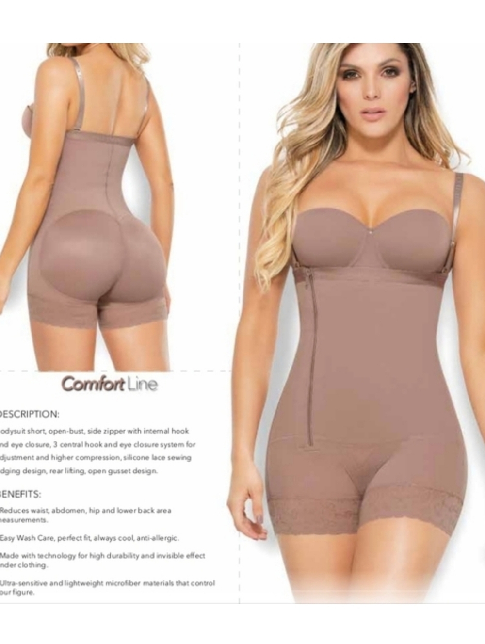 Ann Chery Backless High-Waist Bodyshaper in Taupe